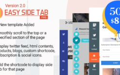Easy Side Tab Pro (v2.0.7) Responsive Floating Tab Plugin For WordPress
