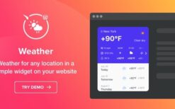 Weather Forecast (v1.3.1) WordPress Weather Plugin By Elfsight