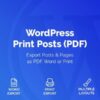 WordPress Print Posts & Pages (PDF) v1.5.12