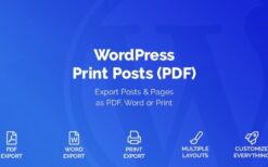 WordPress Print Posts & Pages (PDF) v1.5.12