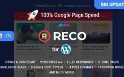 Reco (v5.1) Minimal Theme for Freebies