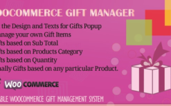 WooCommerce Gift Manager (v2.6)