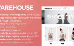 Warehouse v4.7.1 + Modules – Clean Responsive Prestashop 1.6 & 1.7 Theme