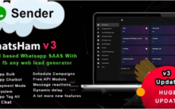 WhatsHam (v6.1) Cloud based WhatsApp SASS System with Lead Generator