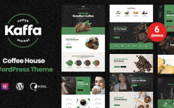 Kaffa (v1.1.2) Cafe & Coffee Shop WordPress Theme