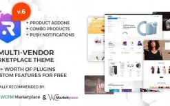 Rigid v6.1.9 WooCommerce Theme for WCFM Multi Vendor Marketplaces and single shops