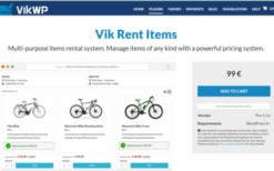 Vik Rent Items Pro v1.1.5 for WordPress