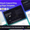GenAI v1.2 – AI Based Copywriting and Content Writing Landing Page Template