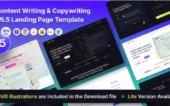 GenAI v1.2 – AI Based Copywriting and Content Writing Landing Page Template