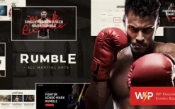 Rumble v1.3.1 Boxing & Mixed Martial Arts Fighting WordPress Theme