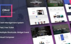 EM4U (v1.8.7) Events WordPress Theme for Booking Tickets