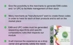 EAN v1.1.8 UPC codes Generator PrestaShop