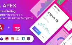 Apex v14.0 – Angular 14+ & Bootstrap 4 HTML Admin Template