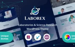 Laborex v2.0 Laboratory & Research WordPress Theme