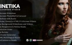 Kinetika (v6.6.2) Fullscreen Photography Theme
