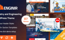 Enginir v3.5 Industrial & Engineering Multipurpose WordPress Theme