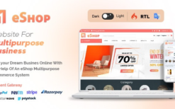 eShop Web (v2.10.5) Multi Vendor eCommerce Marketplce / CMS