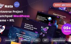 Nata (v1.8) Metaverse Project Launchpad WordPress Theme