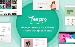 TEEPRO v3.8.0 Woocommerce Custom T-Shirt Designer WordPress Theme