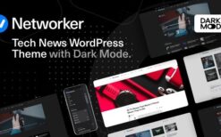 Networker (v1.2.2) Tech News WordPress Theme with Dark Mode