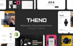 THENO Minimal & Clean Watch Store Shopify Theme